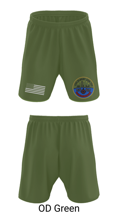USS ALBANY SSN-753 81677877 Athletic Shorts With Pockets - 47