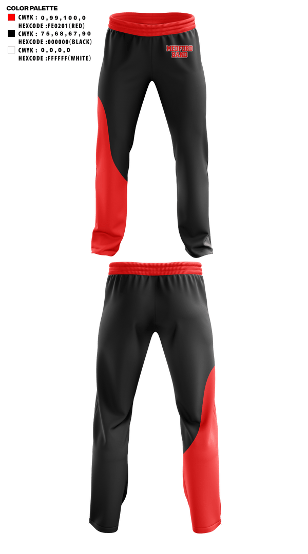 Sweatpants, Medford Area Senior High School Band, Spirit Store, Teamtime, Team time, sublimation, custom sports apparel, team uniforms, spirit wear, spiritwear, sports uniforms, custom shirts, team store, custom team store, fundraiser sports, apparel fundraiser
