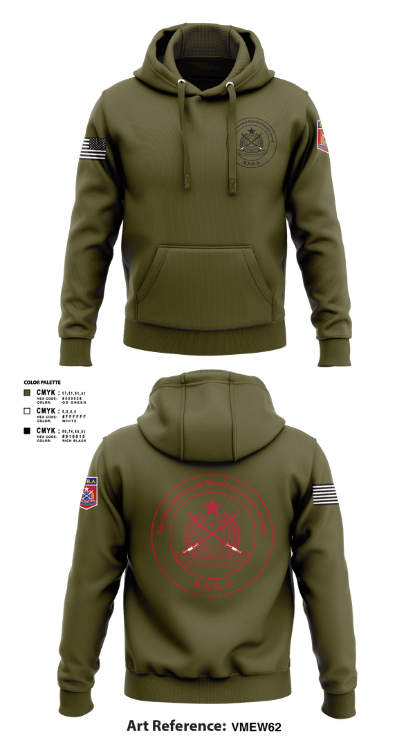 Hoodie, B.N.R.A, Army, Teamtime, Team time, sublimation, custom sports apparel, team uniforms, spirit wear, spiritwear, sports uniforms, custom shirts, team store, custom team store, fundraiser sports, apparel fundraiser