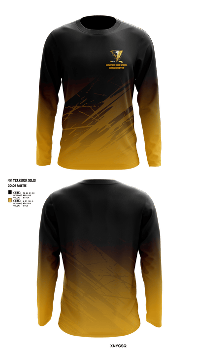 Memphis High School Cross Country 90745557 Long Sleeve Performance Shirt - 1