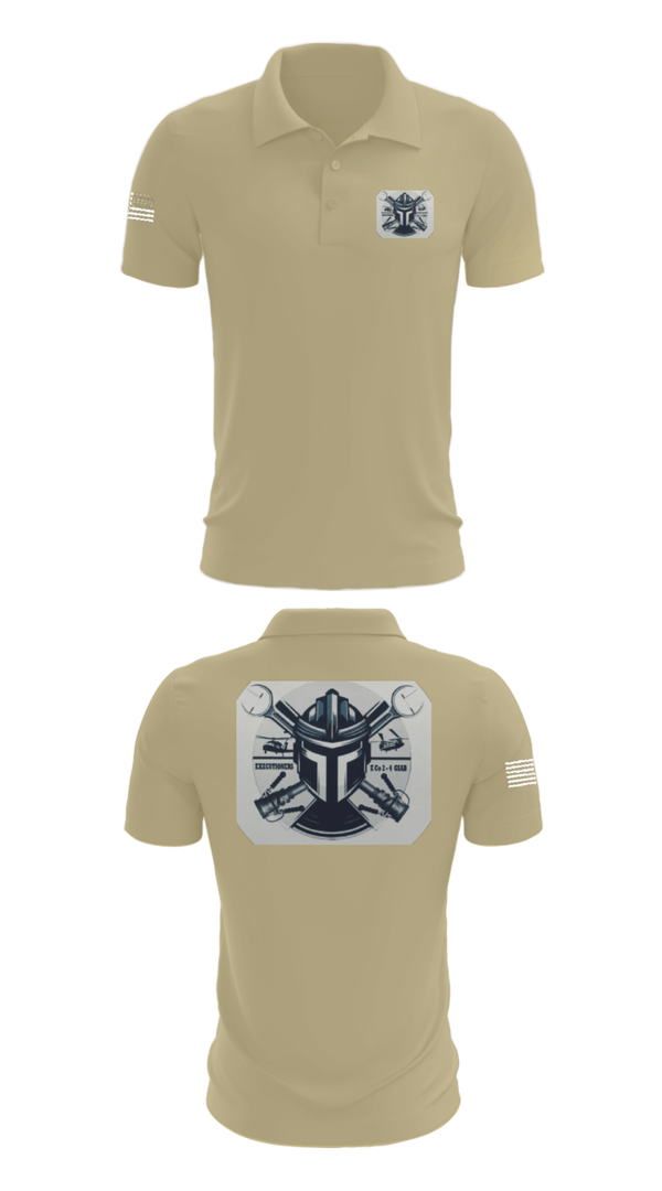 Short Sleeve Performance Polo, 2-4 GSAB ECHO CO., Army, Teamtime, Team time, sublimation, custom sports apparel, team uniforms, spirit wear, spiritwear, sports uniforms, custom shirts, team store, custom team store, fundraiser sports, apparel fundraiser