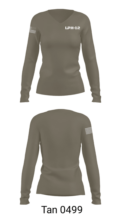 LPH-12 86067211 Women's Long Sleeve V-neck Shirt - 39