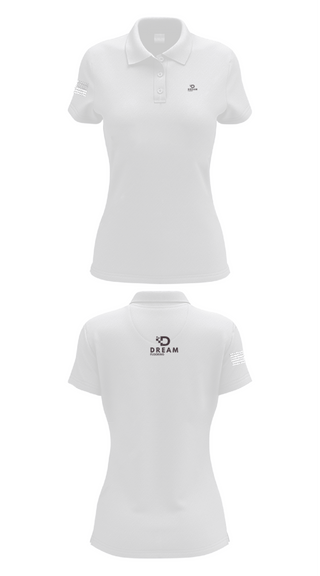 Womens Short Sleeve Performance Polo, Dream Flooring, , Teamtime, Team time, sublimation, custom sports apparel, team uniforms, spirit wear, spiritwear, sports uniforms, custom shirts, team store, custom team store, fundraiser sports, apparel fundraiser