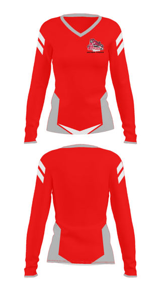 Women's Long Sleeve Vneck Shirt, Archer High School Tennis, Tennis, Teamtime, Team time, sublimation, custom sports apparel, team uniforms, spirit wear, spiritwear, sports uniforms, custom shirts, team store, custom team store, fundraiser sports, apparel fundraiser