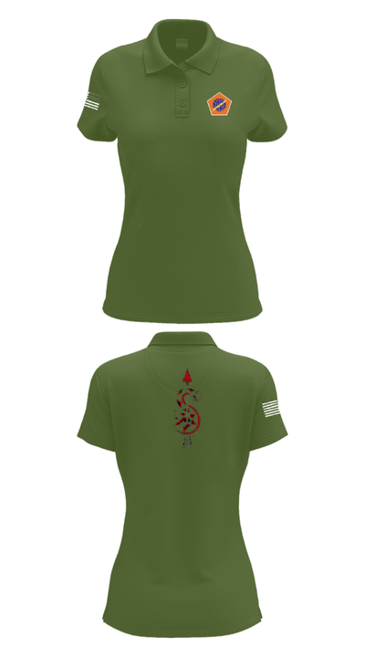 98th Expeditionary Signal Battalion 25845475 Women's Short Sleeve Performance Polo  - 55