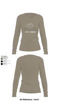 B Co. 1-126AVN 81837658 Women's Long Sleeve V-neck Shirt - 62