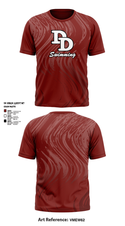 David Douglas High School Swimming 22345168 Short Sleeve Performance Shirt - 2