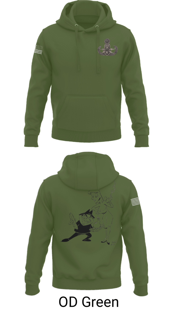 Hoodie, 18th EOD Det, Army, Teamtime, Team time, sublimation, custom sports apparel, team uniforms, spirit wear, spiritwear, sports uniforms, custom shirts, team store, custom team store, fundraiser sports, apparel fundraiser