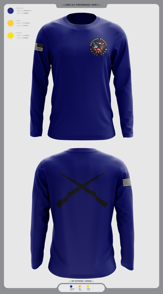 Long Sleeve Performance Shirt, Seaford NJROTC, Navy, Teamtime, Team time, sublimation, custom sports apparel, team uniforms, spirit wear, spiritwear, sports uniforms, custom shirts, team store, custom team store, fundraiser sports, apparel fundraiser