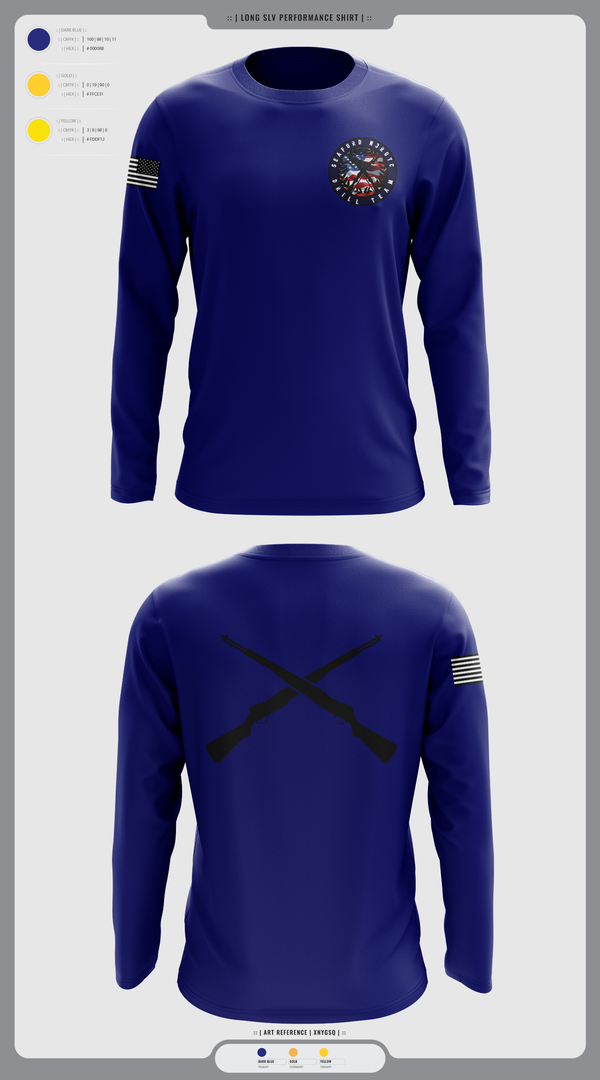 Long Sleeve Performance Shirt, Seaford NJROTC, Navy, Teamtime, Team time, sublimation, custom sports apparel, team uniforms, spirit wear, spiritwear, sports uniforms, custom shirts, team store, custom team store, fundraiser sports, apparel fundraiser