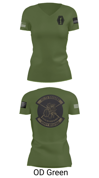 100th Battalion 442nd Infantry Delta dragons 60081058 Women's Short Sleeve V-neck Shirt - 48