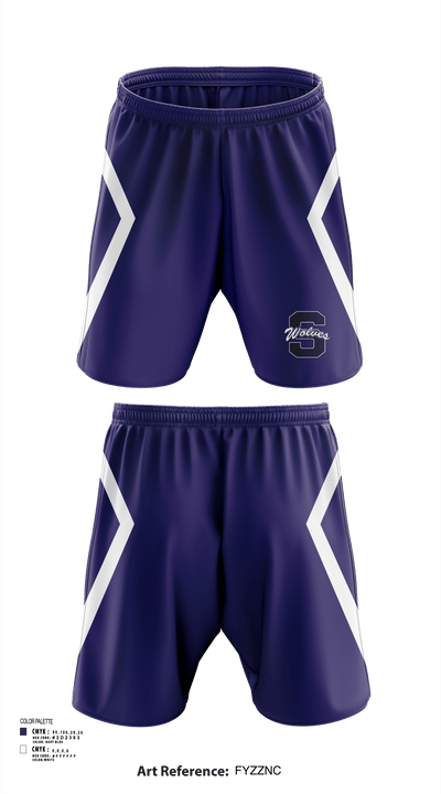 Shawnee Middle School Cheer 74518757 Athletic Shorts With Pockets - 124