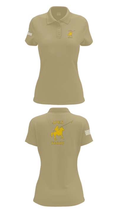 Alpha Troop, 1-221 CAV 34469039 Women's Short Sleeve Performance Polo  - 90