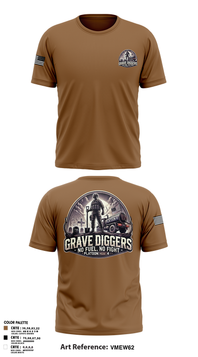 Gravediggers 54270931 Short Sleeve Performance Shirt - 105