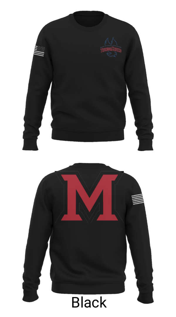 Crew Neck Sweatshirt, Miami University - Middletown Baseball, Baseball, Teamtime, Team time, sublimation, custom sports apparel, team uniforms, spirit wear, spiritwear, sports uniforms, custom shirts, team store, custom team store, fundraiser sports, apparel fundraiser