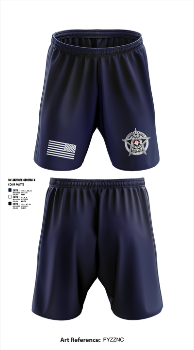 Cherry Valley Police Department 41709061 Athletic Shorts With Pockets - 1