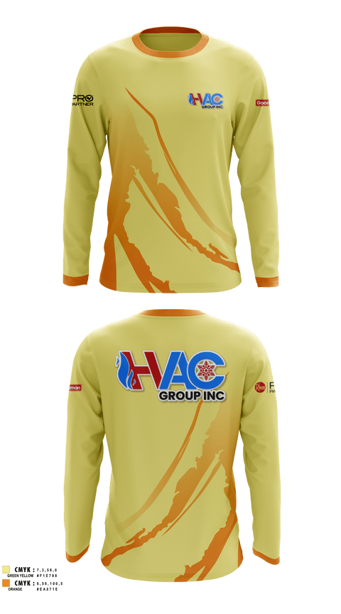 Long Sleeve Performance Shirt, HVAC group Inc, , Teamtime, Team time, sublimation, custom sports apparel, team uniforms, spirit wear, spiritwear, sports uniforms, custom shirts, team store, custom team store, fundraiser sports, apparel fundraiser
