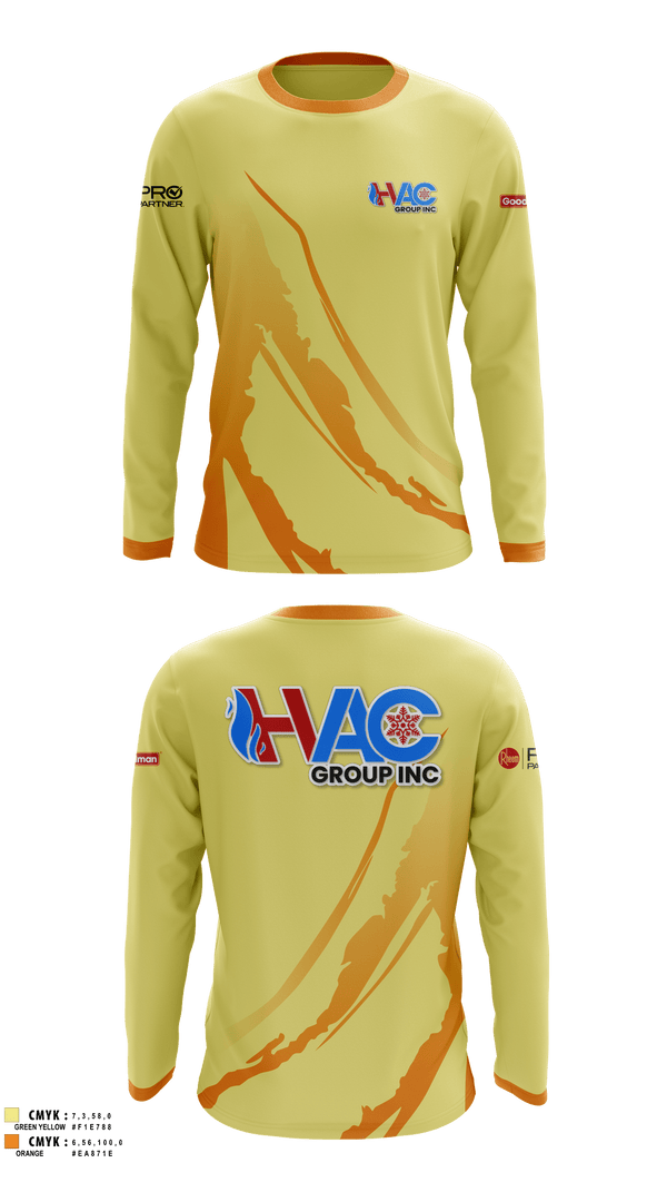 Long Sleeve Performance Shirt, HVAC group Inc, , Teamtime, Team time, sublimation, custom sports apparel, team uniforms, spirit wear, spiritwear, sports uniforms, custom shirts, team store, custom team store, fundraiser sports, apparel fundraiser