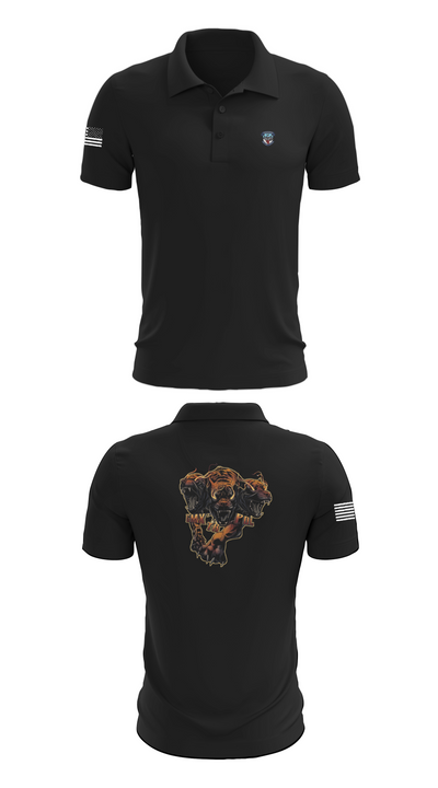 B Co 277 ASB ASES Section 28797933 Short Sleeve Performance Polo - 27