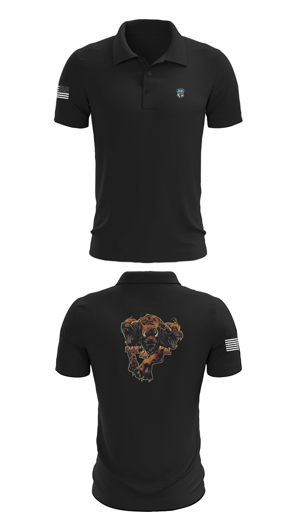 Short Sleeve Performance Polo, B Co 277 ASB ASES Section, Army, Teamtime, Team time, sublimation, custom sports apparel, team uniforms, spirit wear, spiritwear, sports uniforms, custom shirts, team store, custom team store, fundraiser sports, apparel fundraiser
