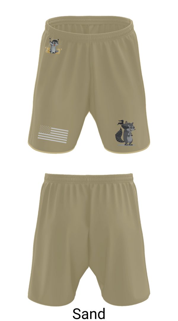 Athletic Shorts With Pockets, 2-2 B Co., Army, Teamtime, Team time, sublimation, custom sports apparel, team uniforms, spirit wear, spiritwear, sports uniforms, custom shirts, team store, custom team store, fundraiser sports, apparel fundraiser