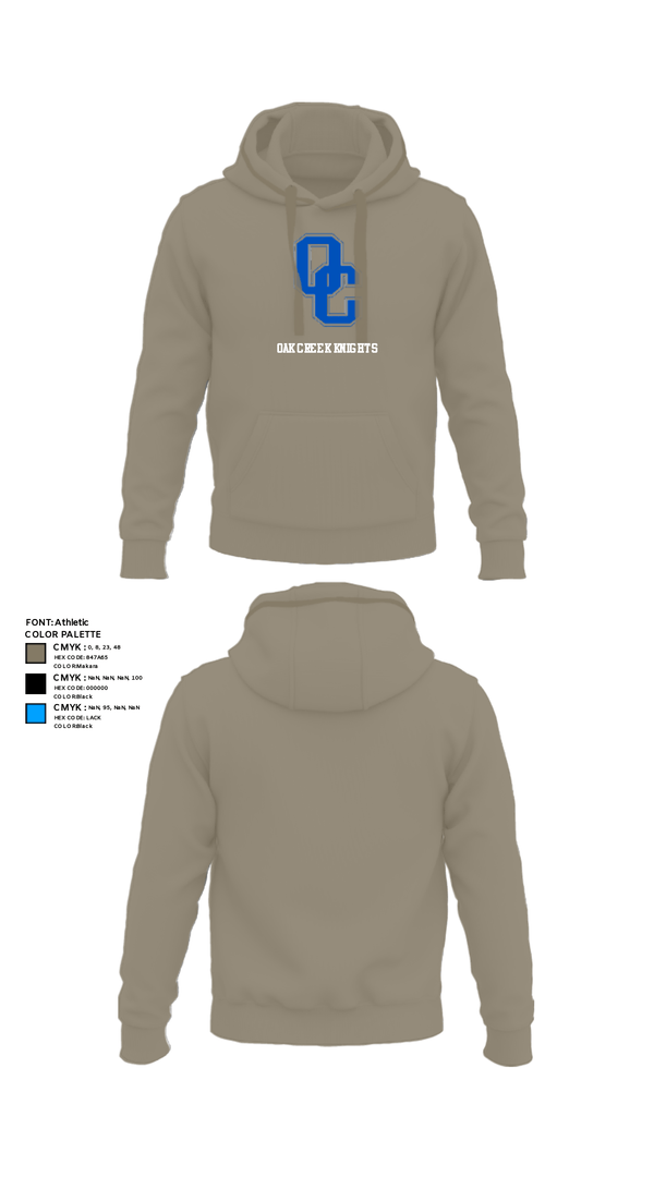 Hoodie, Oak Creek Knights, Men's Volleyball, Teamtime, Team time, sublimation, custom sports apparel, team uniforms, spirit wear, spiritwear, sports uniforms, custom shirts, team store, custom team store, fundraiser sports, apparel fundraiser