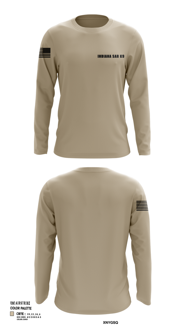 Long Sleeve Performance Shirt, Indiana SAR K9, , Teamtime, Team time, sublimation, custom sports apparel, team uniforms, spirit wear, spiritwear, sports uniforms, custom shirts, team store, custom team store, fundraiser sports, apparel fundraiser