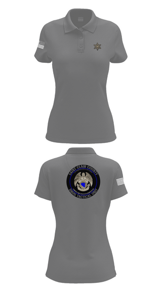 Womens Short Sleeve Performance Polo, Drug Tactical Unit, , Teamtime, Team time, sublimation, custom sports apparel, team uniforms, spirit wear, spiritwear, sports uniforms, custom shirts, team store, custom team store, fundraiser sports, apparel fundraiser