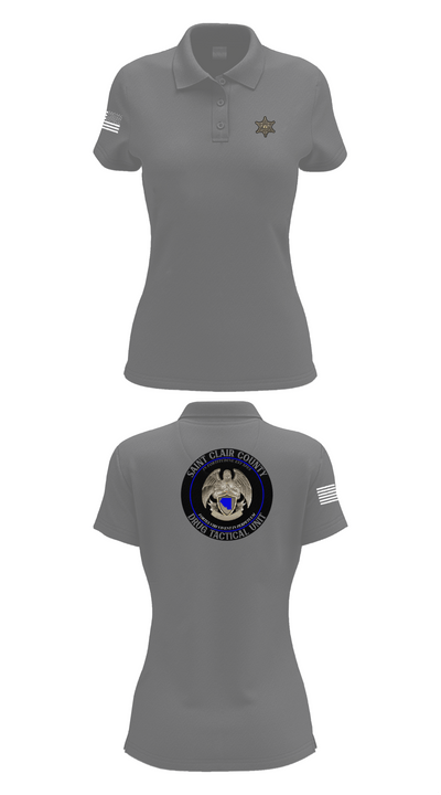 Drug Tactical Unit 39197263 Women's Short Sleeve Performance Polo  - 71