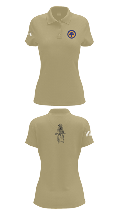 A Co 1/1-114th 36313026 Women's Short Sleeve Performance Polo  - 95