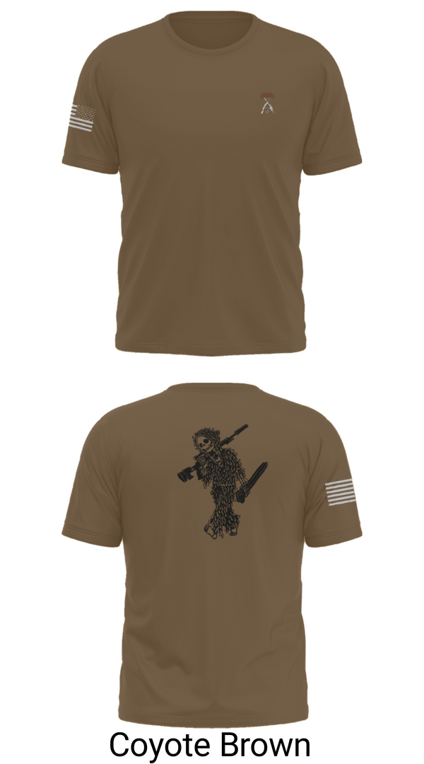 Old School Cotton Feel Shirt, 2-5 CAV Snipers, Army, Teamtime, Team time, sublimation, custom sports apparel, team uniforms, spirit wear, spiritwear, sports uniforms, custom shirts, team store, custom team store, fundraiser sports, apparel fundraiser