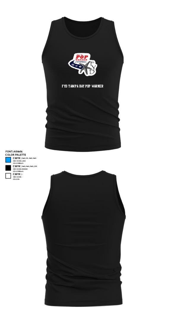 Tank Top, FYD Tampa Bay Pop Warner, Football, Teamtime, Team time, sublimation, custom sports apparel, team uniforms, spirit wear, spiritwear, sports uniforms, custom shirts, team store, custom team store, fundraiser sports, apparel fundraiser