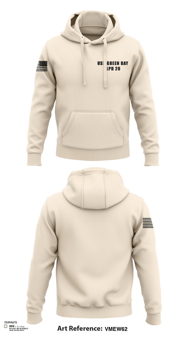 Hoodie, USS GREEN BAY LPD 20, Navy, Teamtime, Team time, sublimation, custom sports apparel, team uniforms, spirit wear, spiritwear, sports uniforms, custom shirts, team store, custom team store, fundraiser sports, apparel fundraiser
