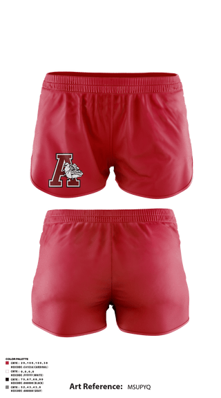 Track Shorts, Anniston High School, Spirit Store, Teamtime, Team time, sublimation, custom sports apparel, team uniforms, spirit wear, spiritwear, sports uniforms, custom shirts, team store, custom team store, fundraiser sports, apparel fundraiser