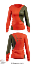 Vanishar clothing 11389418 Women's Long Sleeve V-neck Shirt - 101