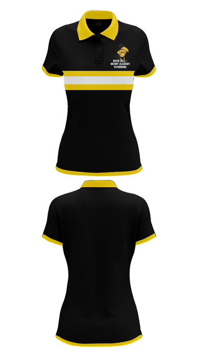 Maur Hill - Mount Academy Swimming 44931227 Short Sleeve Performance Polo - 30