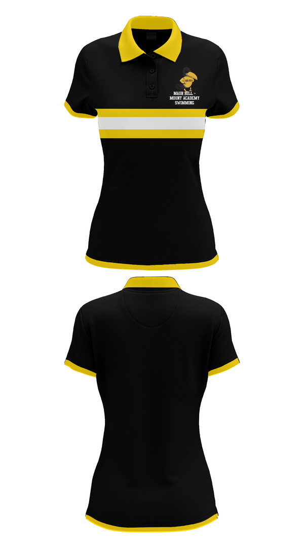 Short Sleeve Performance Polo, Maur Hill - Mount Academy Swimming, Swimming, Teamtime, Team time, sublimation, custom sports apparel, team uniforms, spirit wear, spiritwear, sports uniforms, custom shirts, team store, custom team store, fundraiser sports, apparel fundraiser