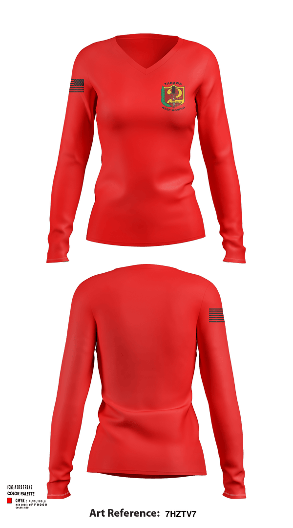 Women's Long Sleeve Vneck Shirt, 2nd Reg, , Teamtime, Team time, sublimation, custom sports apparel, team uniforms, spirit wear, spiritwear, sports uniforms, custom shirts, team store, custom team store, fundraiser sports, apparel fundraiser
