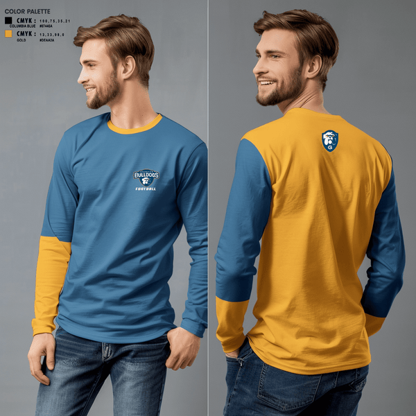 Long Sleeve Performance Shirt, Grandview Middle School Football, Football, Teamtime, Team time, sublimation, custom sports apparel, team uniforms, spirit wear, spiritwear, sports uniforms, custom shirts, team store, custom team store, fundraiser sports, apparel fundraiser