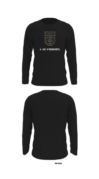 Long Sleeve Performance Shirt, 4./401 PzGrenBtl, Army, Teamtime, Team time, sublimation, custom sports apparel, team uniforms, spirit wear, spiritwear, sports uniforms, custom shirts, team store, custom team store, fundraiser sports, apparel fundraiser
