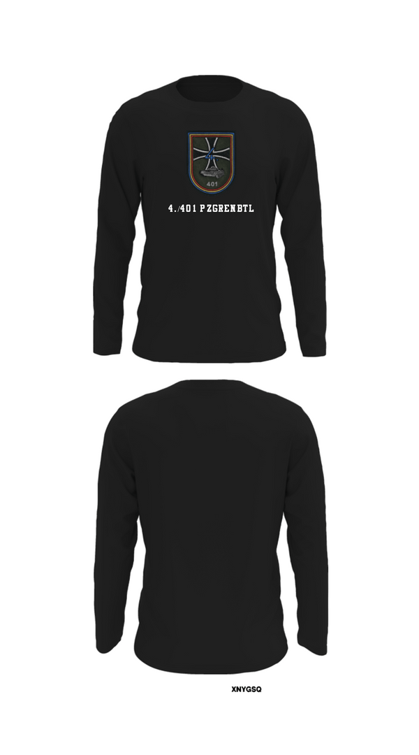 Long Sleeve Performance Shirt, 4./401 PzGrenBtl, Army, Teamtime, Team time, sublimation, custom sports apparel, team uniforms, spirit wear, spiritwear, sports uniforms, custom shirts, team store, custom team store, fundraiser sports, apparel fundraiser