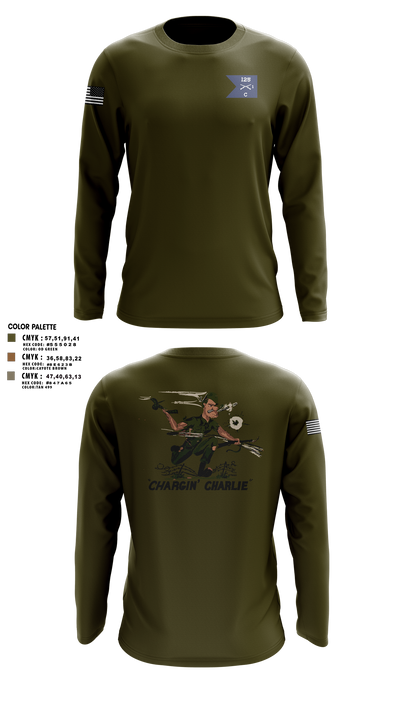C Co 1-125th IN 33854609 Long Sleeve Performance Shirt 1