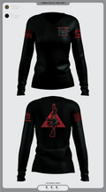 undefined Women's Long Sleeve V-neck Shirt - 3