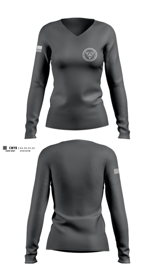 Womens Long Sleeve Vneck Shirt 1, Boston Fire Hazmat, , Teamtime, Team time, sublimation, custom sports apparel, team uniforms, spirit wear, spiritwear, sports uniforms, custom shirts, team store, custom team store, fundraiser sports, apparel fundraiser