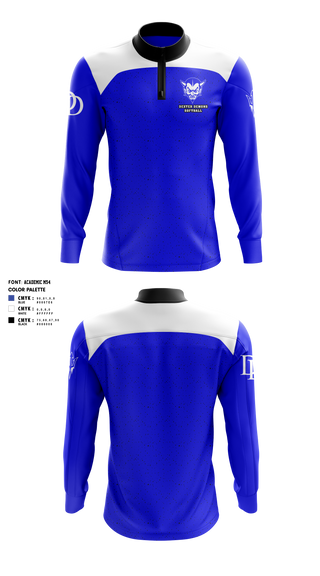 Quarter Zip Jacket, Dexter Demons, Softball, Teamtime, Team time, sublimation, custom sports apparel, team uniforms, spirit wear, spiritwear, sports uniforms, custom shirts, team store, custom team store, fundraiser sports, apparel fundraiser