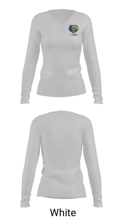 West Virginia University Institute Of Technology Baseball 18576628 Women's Long Sleeve V-neck Shirt - 6