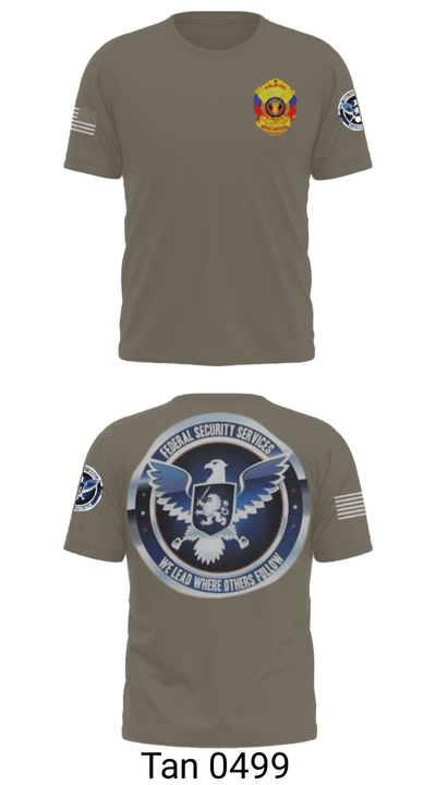TS FEDERAL PRIVATE SECURITY & BODYGUARD 72741630 Old School Cotton Feel Shirt - 67