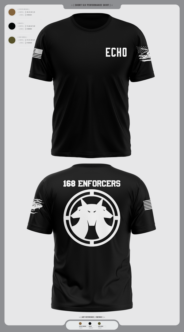 Short Sleeve Performance Shirt, Echo, Army, Teamtime, Team time, sublimation, custom sports apparel, team uniforms, spirit wear, spiritwear, sports uniforms, custom shirts, team store, custom team store, fundraiser sports, apparel fundraiser