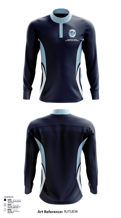 Ramona High School Volleyball 26782509 Quarter Zip Jacket - 114