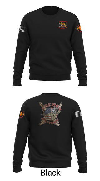 Crew Neck Sweatshirt, Archer Battery 2-2 FA, Army, Teamtime, Team time, sublimation, custom sports apparel, team uniforms, spirit wear, spiritwear, sports uniforms, custom shirts, team store, custom team store, fundraiser sports, apparel fundraiser
